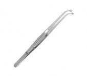 Пинцет для имплантации, титановый, с зажимом, 160 мм | HLW Dental Instruments (Германия)