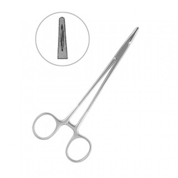 Хирургический иглодержатель Гегара Mayo-Hegar, 160 мм, HLW Dental Instruments (Германия)