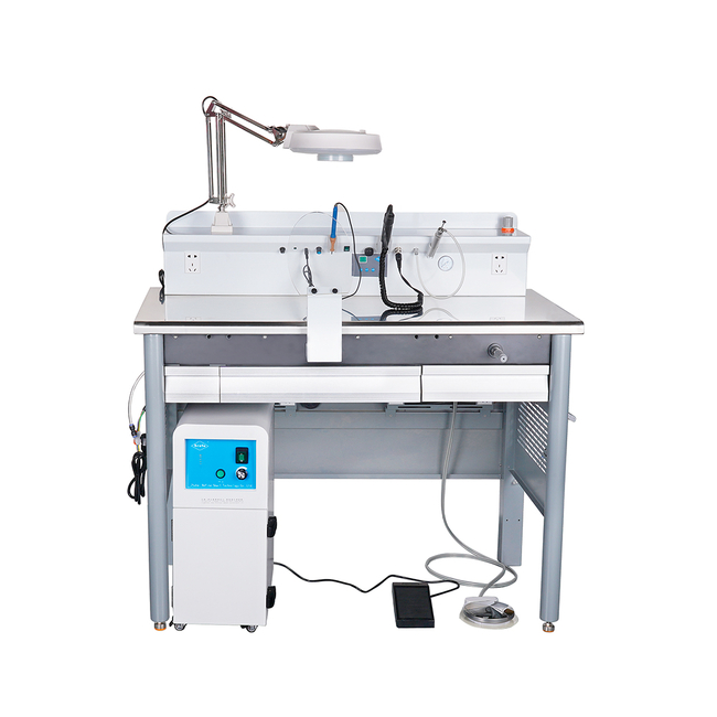 R-306 - многофункциональный зуботехнический стол с пылесборником, 1 рабочее место | SREFO (Китай)