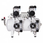 Remeza КМ-100.OLD15ТД - безмасляный компрессор для 3-х стоматологических установок, с осушителем мембранного типа, с ресивером 100 л, 240 л/мин | Remeza (Белоруссия)