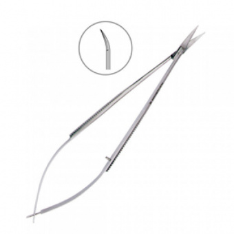 Ножницы микрохирургические изогнутые Castroviejo,140 мм., HLW Dental Instruments (Германия)