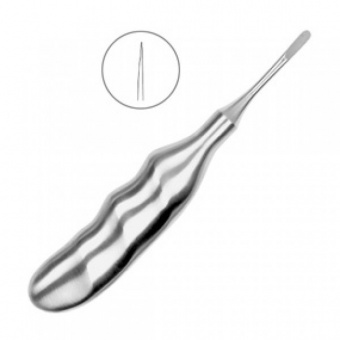 Люксатор прямой, 4 мм анатомическая ручка, HLW Dental Instruments (Германия)